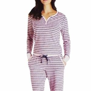 Nautica Womens 2 Piece Fleece Pajama Sleepwear Set